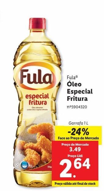 Lidl Óleo para fritar fula promoção