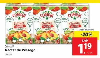 Lidl Néctar compal promoção