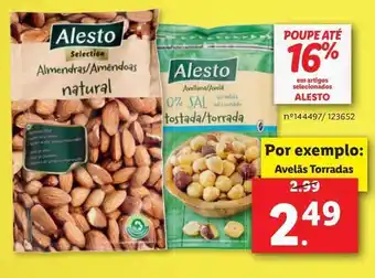Lidl Avelãs alesto promoção
