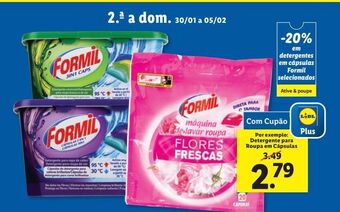 Lidl Detergente formil promoção