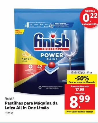 Lidl Detergente finish promoção