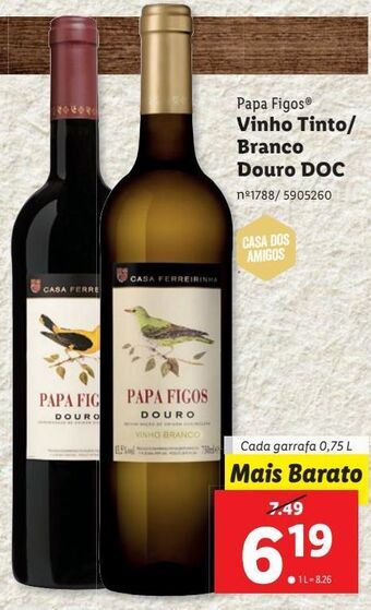 Lidl Vinhos papa figos promoção