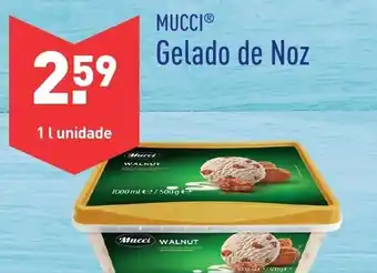 ALDI Mucci Gelado de Noz 1L promoção
