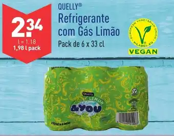 ALDI Quelly Refrigerante com Gás Limão 6x33cl promoção