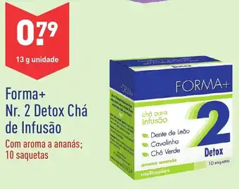 ALDI Forma+ Nr. 2 Detox Chá de Infusão 13g promoção