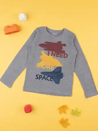 Prénatal T-shirt bimbo cinza "space - prénatal promoção