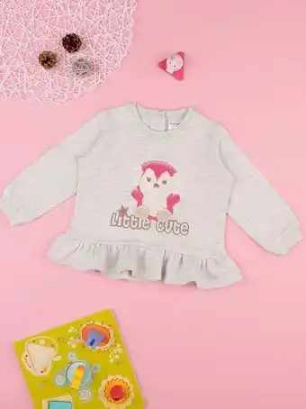 Prénatal Camisola de rapariga engraçada cinzenta - prénatal promoção