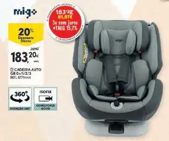Continente Migo Cadeira Auto promoção