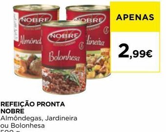 Pratos preparados nobre