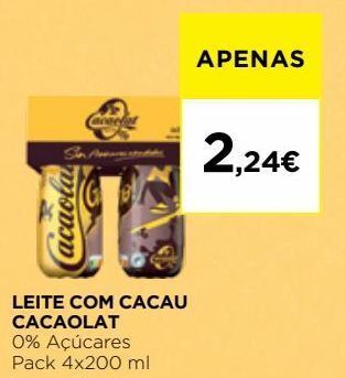 El Corte Inglés Chocolate com leite cacaolat promoção
