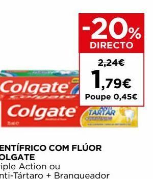 El Corte Inglés Pasta de dentes colgate promoção