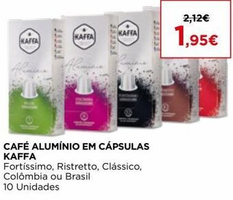 El Corte Inglés Cápsulas de café kaffa promoção