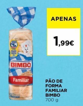 El Corte Inglés Pão de forma bimbo promoção