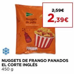 El Corte Inglés Nuggets de frango el corte inglés promoção