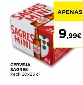 El Corte Inglés Cerveja sagres mini promoção