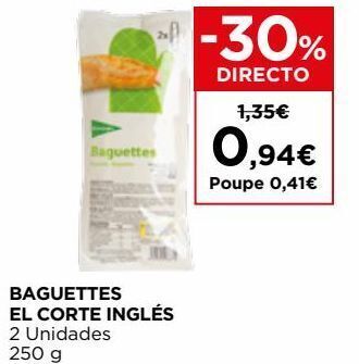 El Corte Inglés Baguette el corte inglés promoção