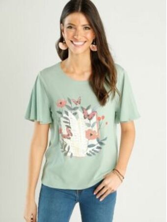 Venca T-shirt manga curta capa print à frente promoção