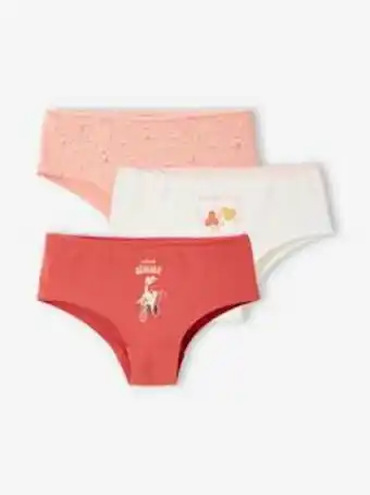 Vertbaudet Lote de 3 shorties com flores e lama, para menina - rosa... promoção