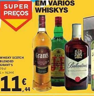 E.Leclerc Uísque grant's promoção