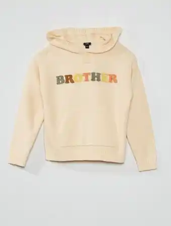 Kiabi Camisola de malha com mensagem em malha borboto promoção