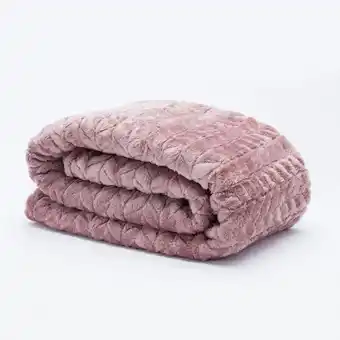 VIVA Manta trança rosa 125x150cm promoção