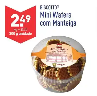 ALDI Biscotto Mini Wafers com Manteigra 300g promoção