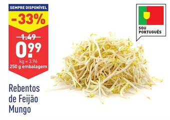 ALDI Rebentos de Feijão Mungo 250g promoção