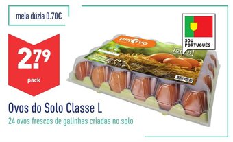 ALDI Ovos do Solo Classe L promoção