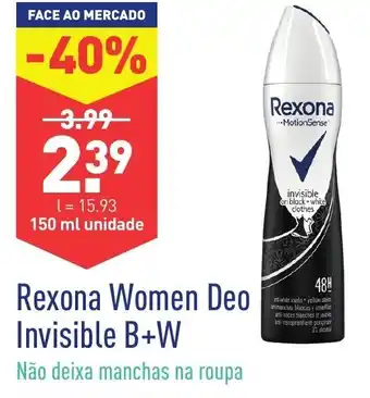 Rexona Women Deo Invisible B & W 150ml