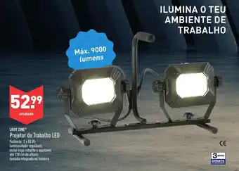 ALDI Light Zone Projector de Trabalho LED 2x55w promoção