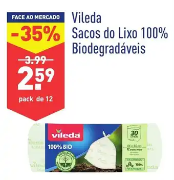 ALDI Vileda Sacos do Lixo 100% Biodegradáveis 12 promoção