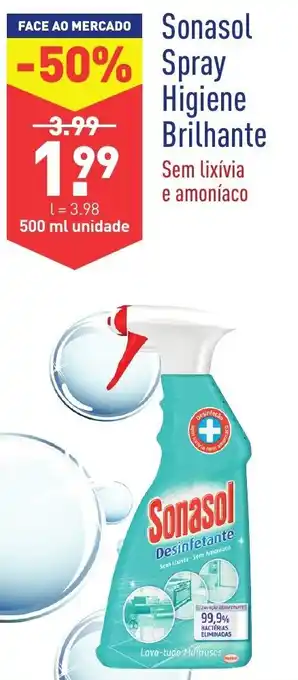 ALDI Sonasol Spray Higiene Brilhante 500ml promoção