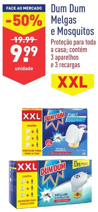 ALDI Dum Dum Melgas e Mosquitos xxl promoção