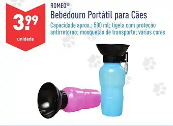 ALDI Romeo Bebedouro Portátil para Cães 500ml promoção