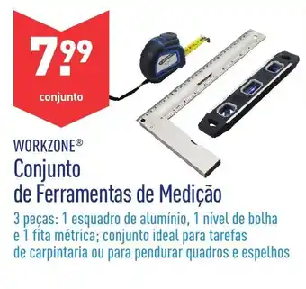 Workzone Conjunto de Ferramentas de Medição 3peças