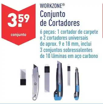 ALDI Workzone Conjunto de Cortadores 6peças promoção
