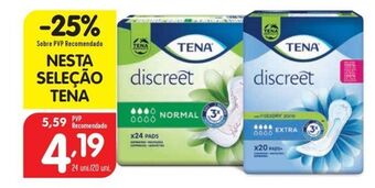 Minipreço Absorvente tena promoção