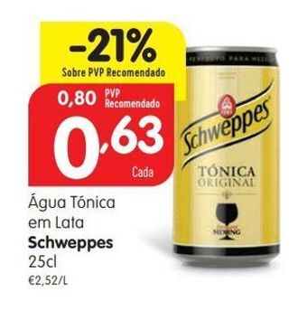Minipreço Água tônica schweppes promoção