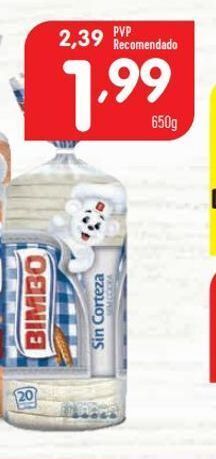 Minipreço Pão sem casca bimbo promoção