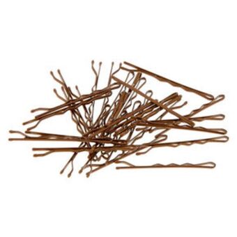 Claire's Brunette bobby pins - brown, 30 pack promoção