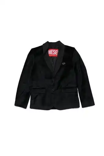 Diesel Velvet blazer with denim lapels promoção