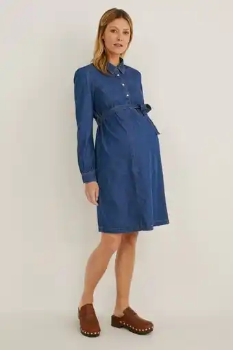 C&A Maternity denim dress promoção