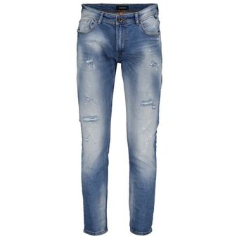 New Yorker Slim fit denim with destroys promoção