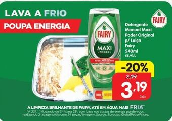 Minipreço Detergente lavalouça fairy promoção