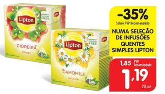 Minipreço Chá lipton promoção