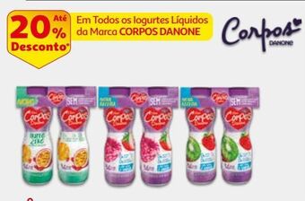 Auchan Iogurte líquido corpos danone promoção
