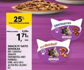 Continente Bom dia Ração para gatos whiskas promoção