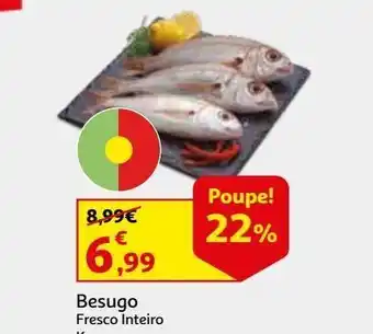 Auchan Besugo pequeno fresco inteiro kg promoção