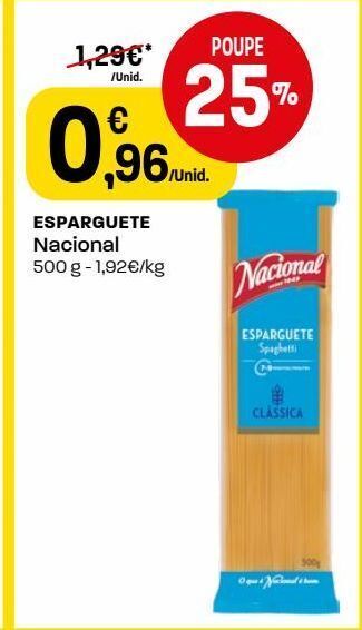 Intermarché Esparguete nacional promoção