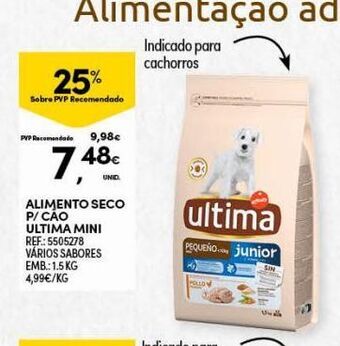 Continente Bom dia Ração para cães ultima promoção